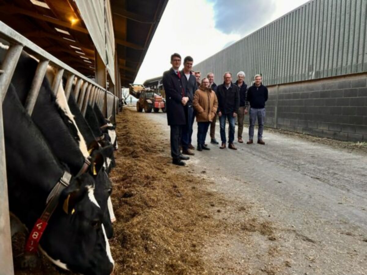 Markus Campbell-Savours MP at Brockabank Farm